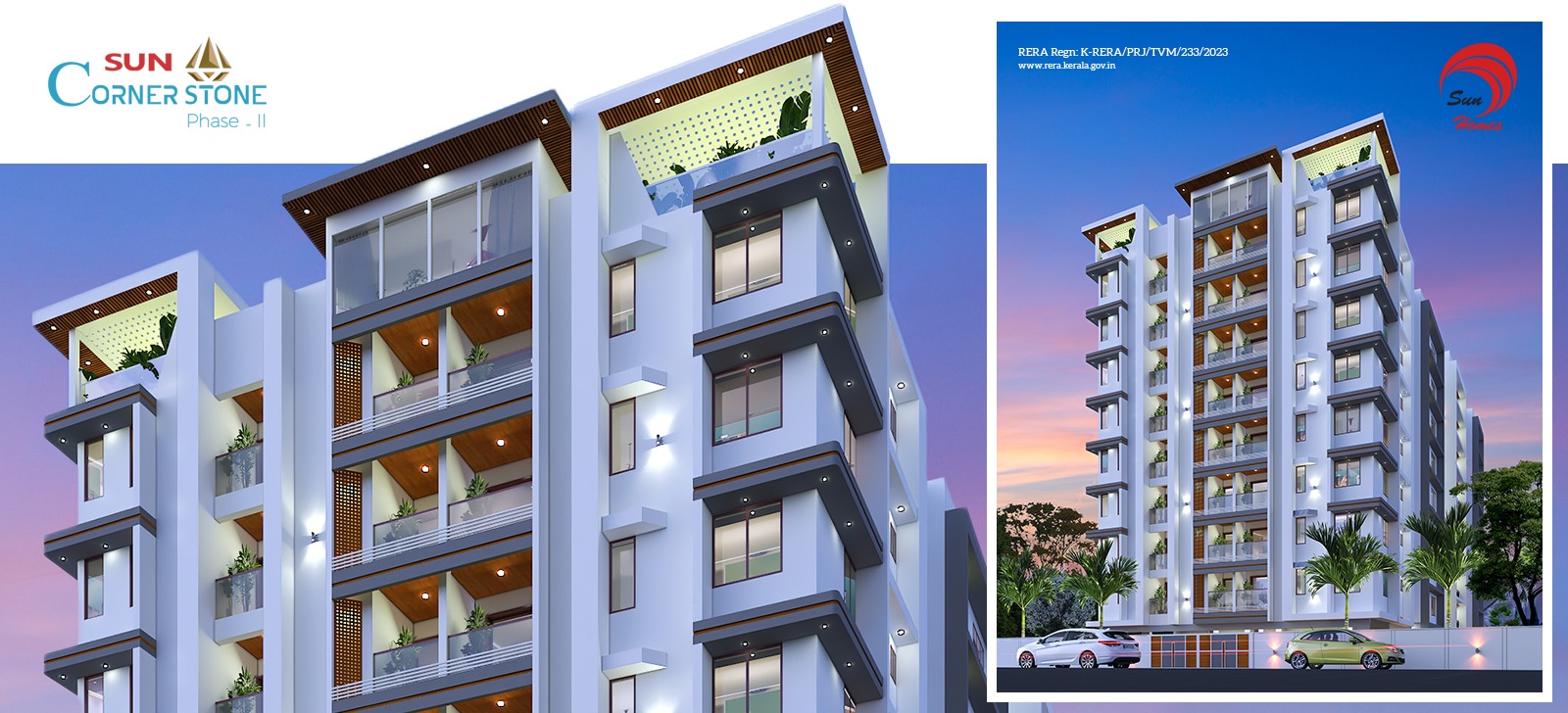 Best 3 BHK Apartments in Trivandrum – Discover Luxury Living at Cornerstone Phase 2, Pettah Kallumoodu