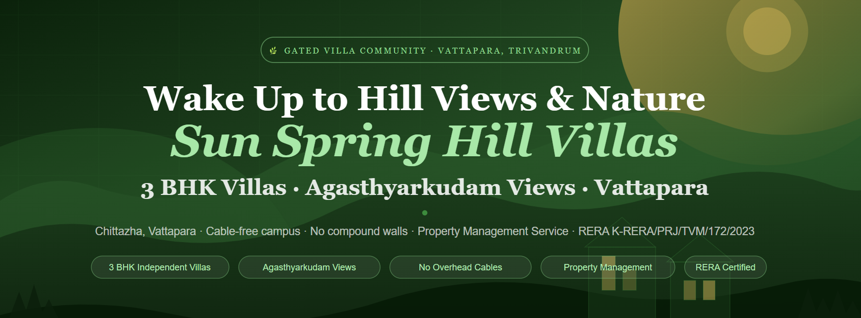 Spring Hill Villa: The Best 3 BHK Villa for Sale in Trivandrum